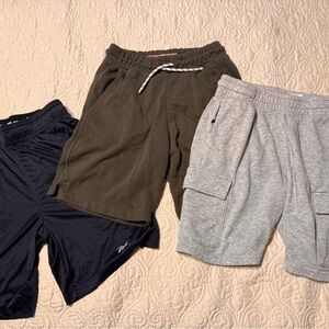 H&M, Reebok, Huntington Men's Casual Shorts - Black, Olive/Brown, and Gray
